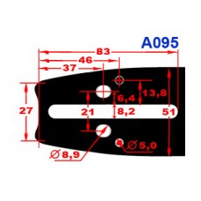 Шина Oregon 16"; 3/8; 1,3мм (160SXEA095)